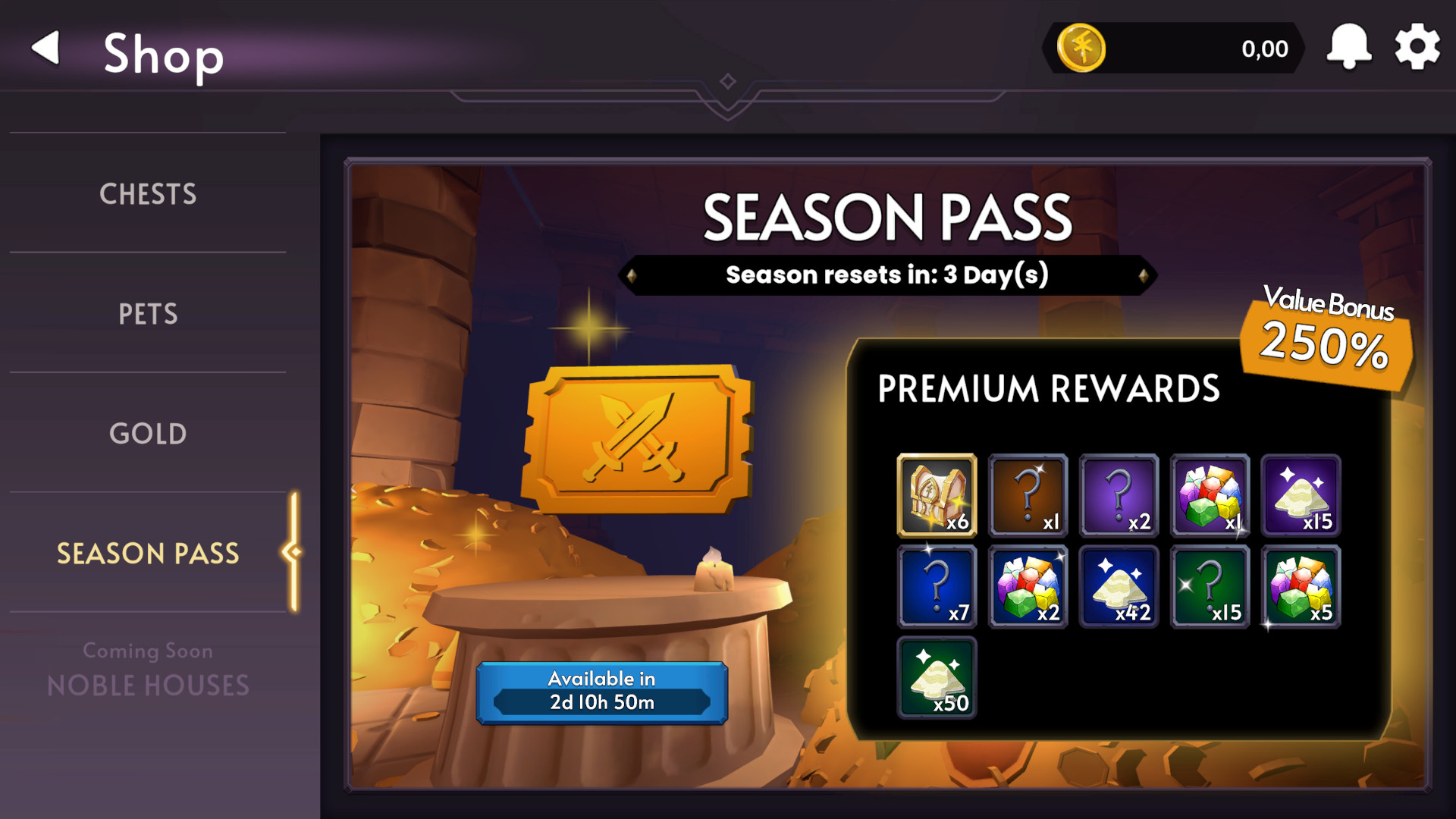 Shop - Season Pass